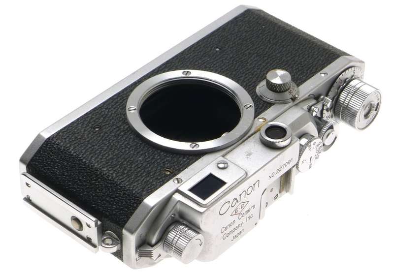 CANON EP M39 RANGEFINDER LEICA CHROME CAMERA BODY 35mm FILM SPOOL USED GOOD COND