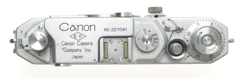 CANON EP M39 RANGEFINDER LEICA CHROME CAMERA BODY 35mm FILM SPOOL USED GOOD COND