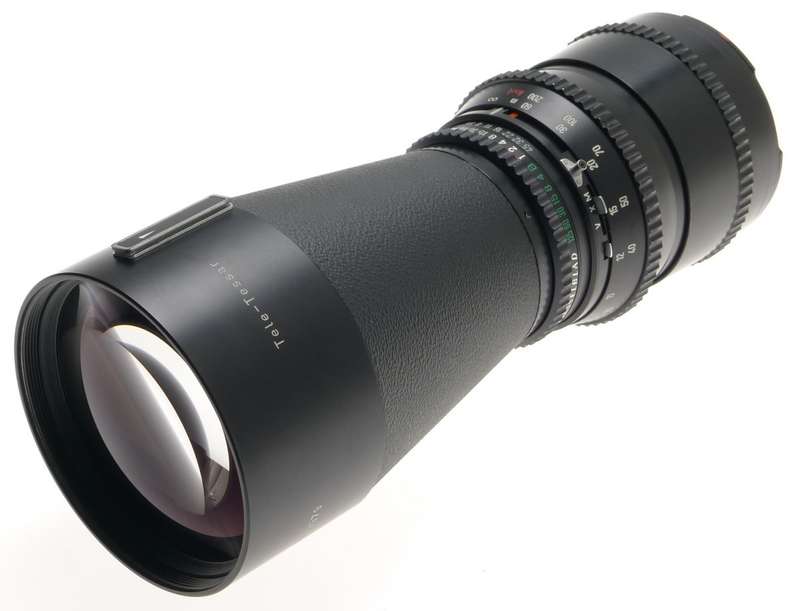 ZEISS TELE-TESSAR 5.6/350 T* HASSELBLAD CAMERA LENS HOOD FILTER CAPS CASED CLEAN