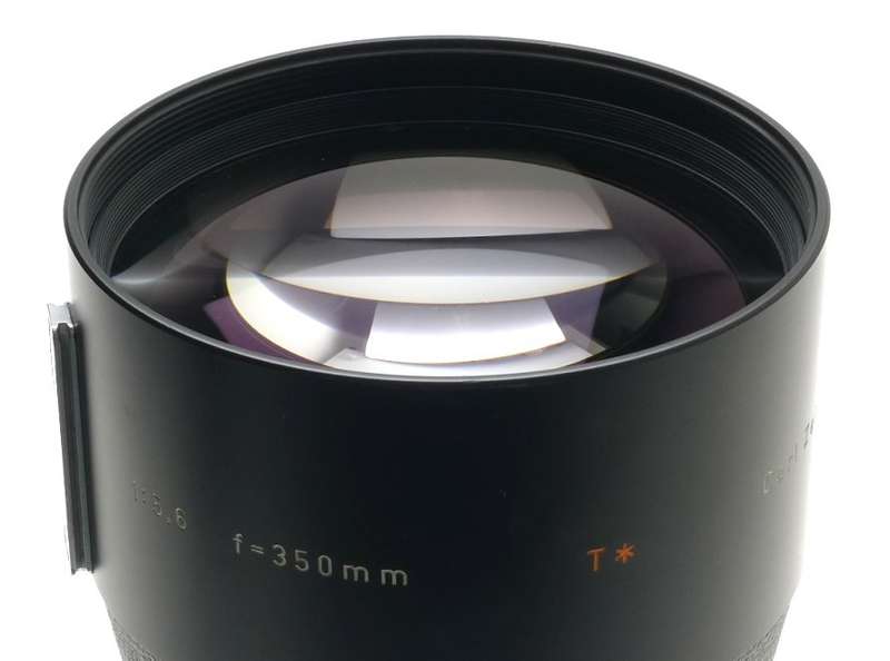 ZEISS TELE-TESSAR 5.6/350 T* HASSELBLAD CAMERA LENS HOOD FILTER CAPS CASED CLEAN