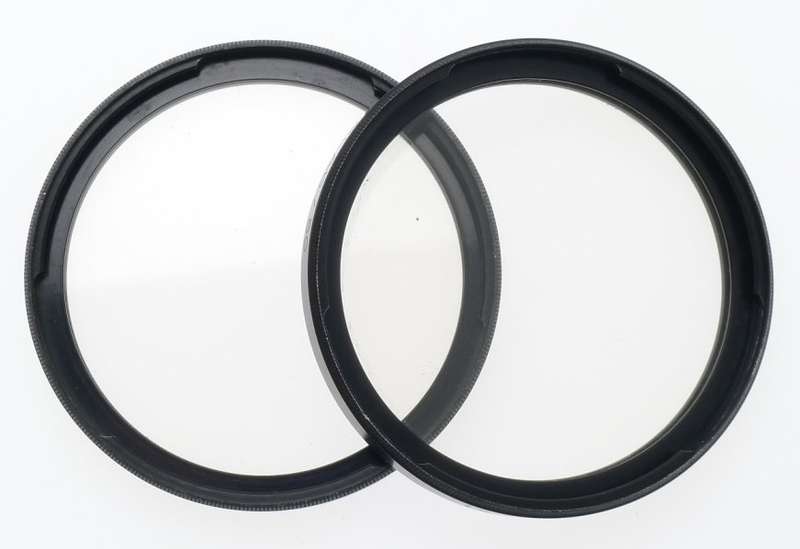HASSELBLAD /50 CAMERA LENS FILTER 1x HZ -0 PAIR WITH CAPS FOR SALE WITH MANUAL