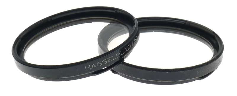 HASSELBLAD /50 CAMERA LENS FILTER 1x HZ -0 PAIR WITH CAPS FOR SALE WITH MANUAL