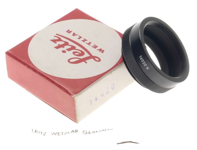 14020 K LEITZ BLACK EXTENSION TUBE FOR TELYT LENS MINT BOX PERFECT WORKING ORDER