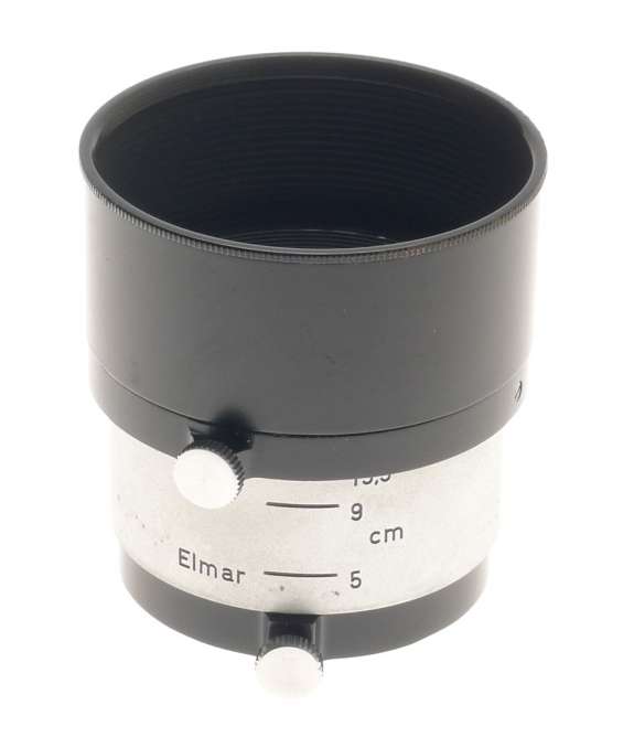 LEITZ VINTAGE ELMAR PRIME COLLAPSIBLE LENS HOOD SHADE BLACK PAINT CHROME LEICA