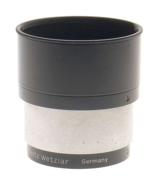 LEITZ VINTAGE ELMAR PRIME COLLAPSIBLE LENS HOOD SHADE BLACK PAINT CHROME LEICA