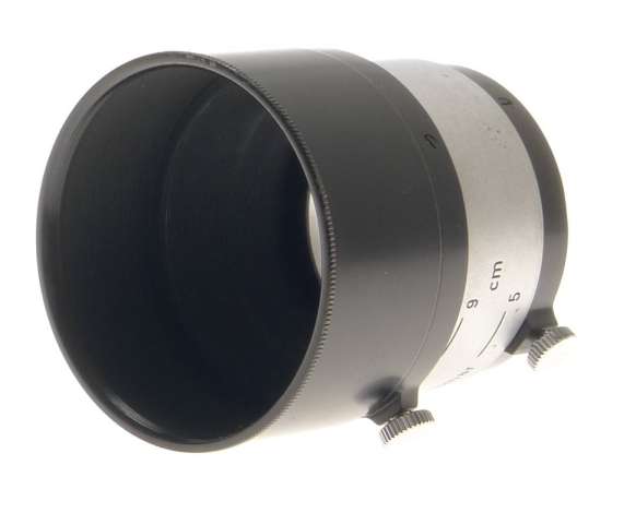 LEITZ VINTAGE ELMAR PRIME COLLAPSIBLE LENS HOOD SHADE BLACK PAINT CHROME LEICA