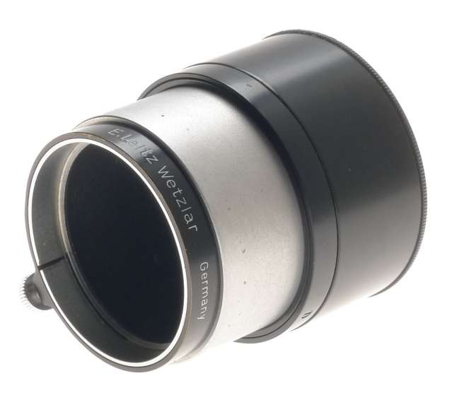 LEITZ VINTAGE ELMAR PRIME COLLAPSIBLE LENS HOOD SHADE BLACK PAINT CHROME LEICA