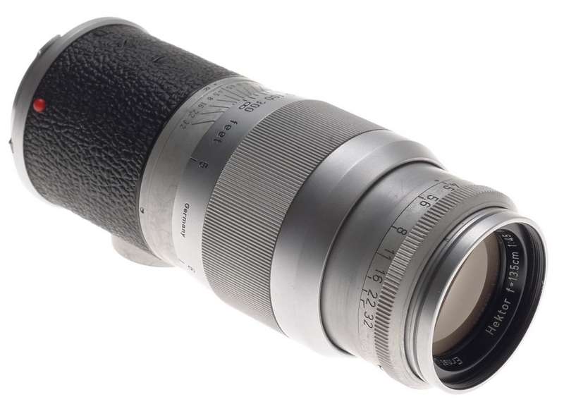 USED LEICA HEKTOR 4.5/13.5cm LEITZ f=135mm CAMERA CHROME LENS CAPS FITS M3 M8 M9