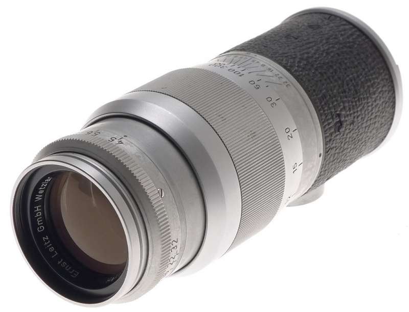 USED LEICA HEKTOR 4.5/13.5cm LEITZ f=135mm CAMERA CHROME LENS CAPS FITS M3 M8 M9