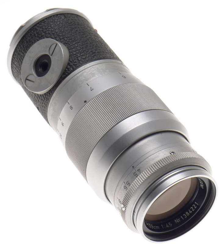 USED LEICA HEKTOR 4.5/13.5cm LEITZ f=135mm CAMERA CHROME LENS CAPS FITS M3 M8 M9