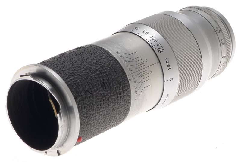 USED LEICA HEKTOR 4.5/13.5cm LEITZ f=135mm CAMERA CHROME LENS CAPS FITS M3 M8 M9