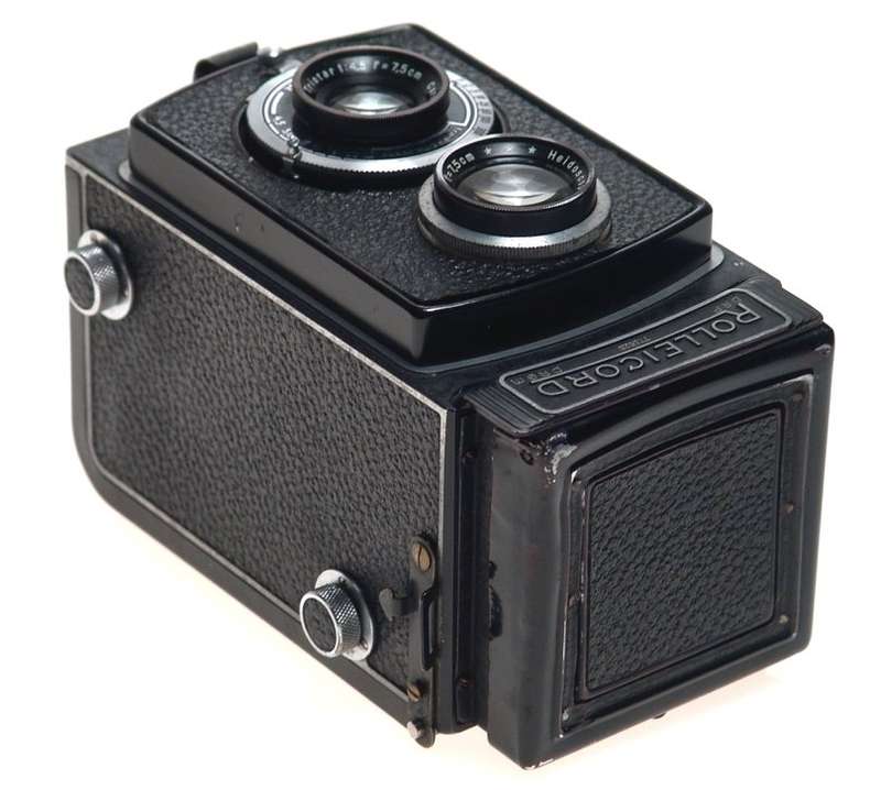 ROLLEICORD TLR CAMERA ZEISS JENA TRIOTAR 4.5/75 CASED