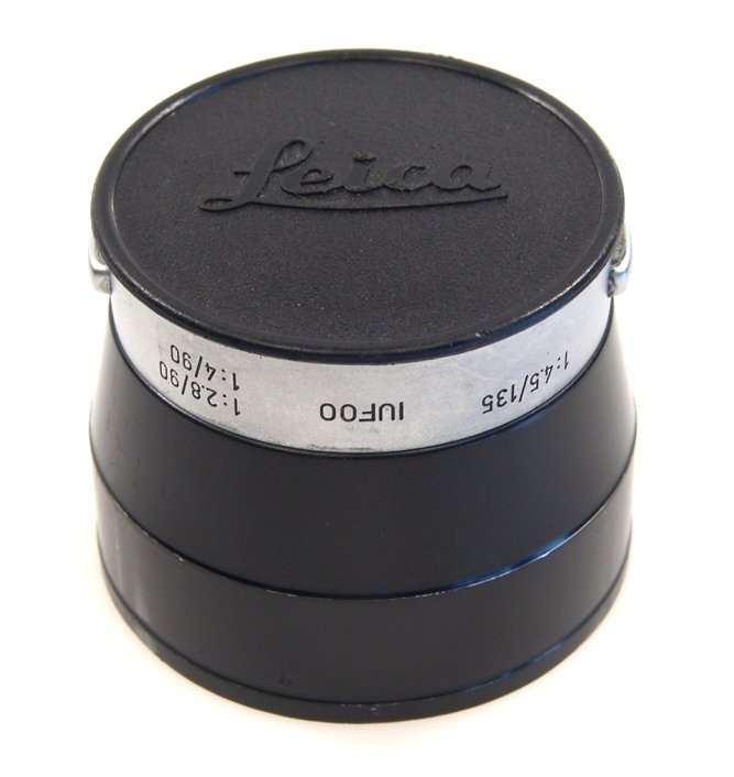 LEICA BLACK LENS HOOD SHADE WITH CAP 4/90 IUFOO 2.8/90