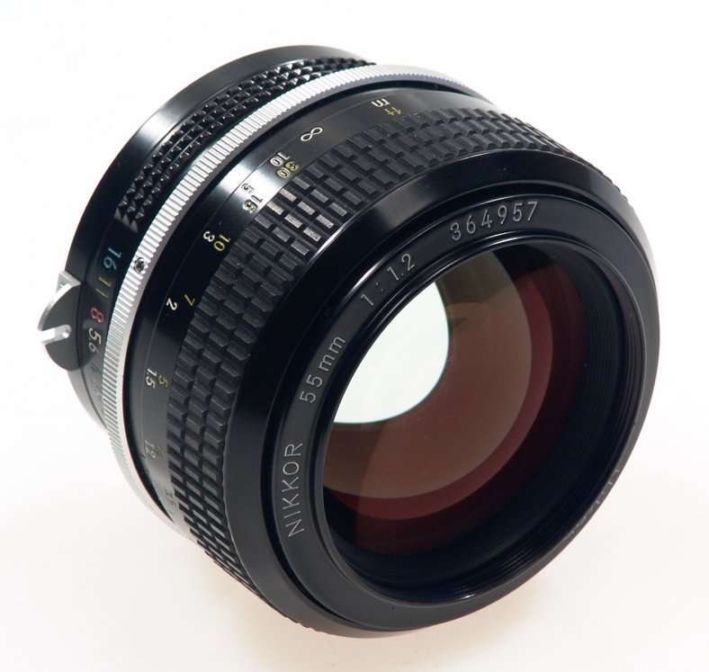 NIKON CAMERA NIKKOR f=55mm FAST LENS 1:1.2/55mm RARE NR