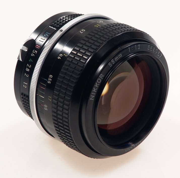 NIKON CAMERA NIKKOR f=55mm FAST LENS 1:1.2/55mm RARE NR