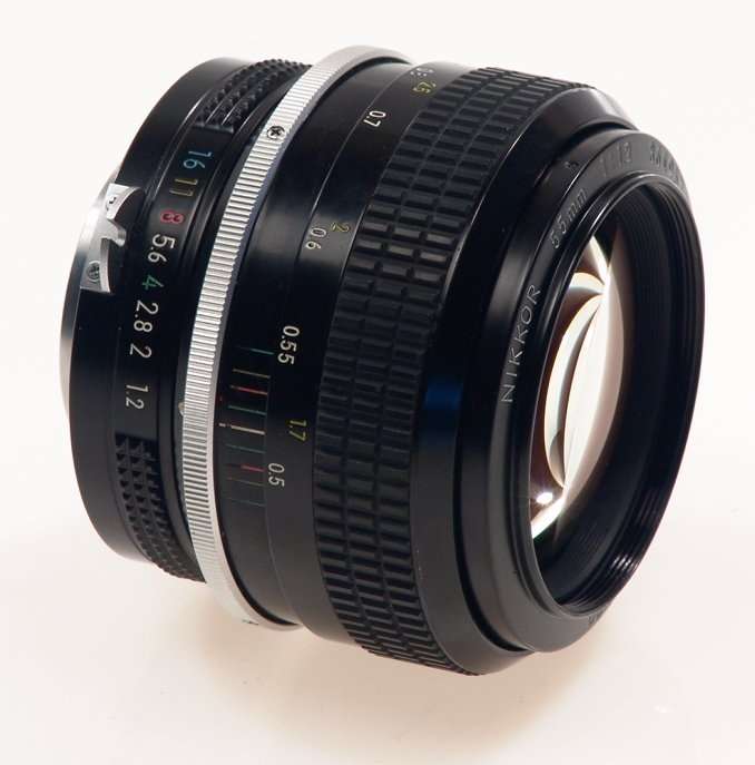 NIKON CAMERA NIKKOR f=55mm FAST LENS 1:1.2/55mm RARE NR