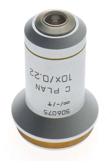 C PLAN 10x/0.22 EXCELLENT OBJECTIVE LENS 506075 LEICA DM LABORATORY MICROSCOPE