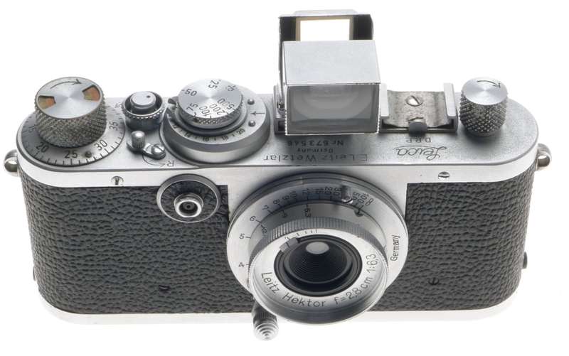 LEICA IF CHROME M39 CAMERA 6.3/28mm RARE LEITZ HEKTOR F=2.8cm 1:6.3 FINDER CAP