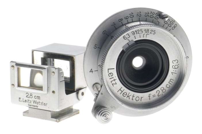 LEICA IF CHROME M39 CAMERA 6.3/28mm RARE LEITZ HEKTOR F=2.8cm 1:6.3 FINDER CAP