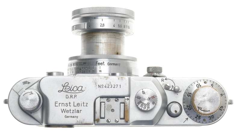 LEICA IIIC 35mm USED FILM CAMERA RANGEFINDER 2/50mm SUMMITAR 1:2 f=5cm LENS CASE
