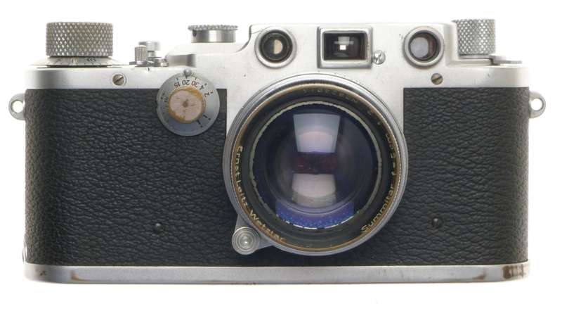 LEICA IIIC 35mm USED FILM CAMERA RANGEFINDER 2/50mm SUMMITAR 1:2 f=5cm LENS CASE