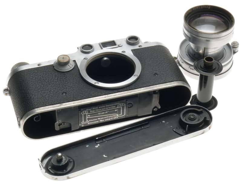 LEICA IIIC 35mm USED FILM CAMERA RANGEFINDER 2/50mm SUMMITAR 1:2 f=5cm LENS CASE