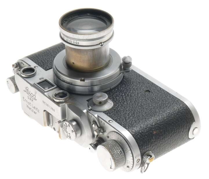 SUMMAR 1:2 f=5cm VINTAGE LENS IIIC LEICA 35mm FILM CAMERA RANGEFINDER TYPE USED