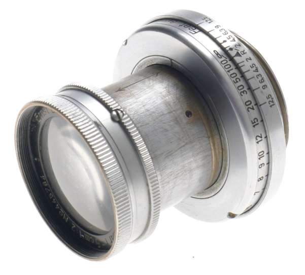 SUMMAR 1:2 f=5cm VINTAGE LENS IIIC LEICA 35mm FILM CAMERA RANGEFINDER TYPE USED