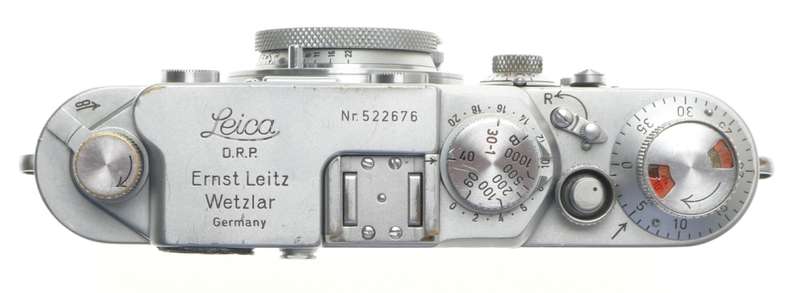 SELF TIMER 3F LEICA IIIF CAMERA CHROME ELMAR 1:3.5/50mm LENS f=5cm BLACK SCALE