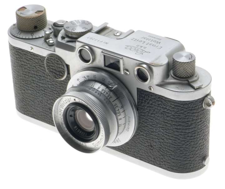 IIF LEICA CHROME CLASSIC 35mm CAMERA LEITZ SUMMARON 1:3.5 f=3.5cm COMPACT LENS