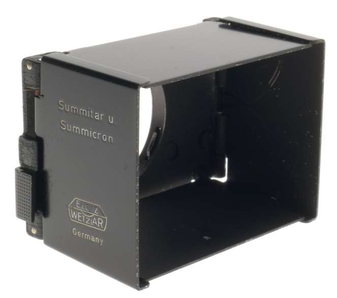 BOX SUMMICRON 2/50 SUMMITAR COLLAPSIBLE LENS HOOD SHADE BLACK LEICA SOOFM LEITZ