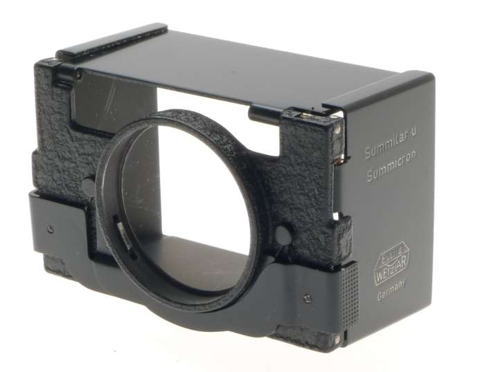 BOX SUMMICRON 2/50 SUMMITAR COLLAPSIBLE LENS HOOD SHADE BLACK LEICA SOOFM LEITZ