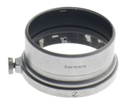 USED LEICA FISON LEITZ ELMAR CHROME LENS HOOD SHADE RARE ELMAR 3.5/5cm LEITZ 5cm
