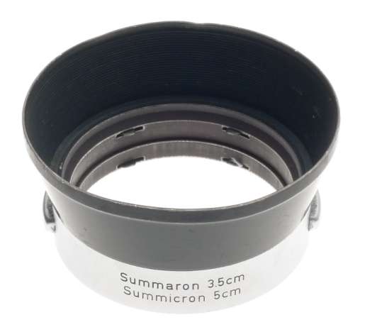 IROOA VINTAGE SUMMICRON 2/50 LEICA SUMMARON 2/35 LENS HOOD 2.8/35 SHADE BLACK