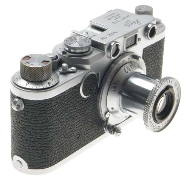 LEICA IIF 35mm FILM M39 MOUNT CAMERA RED DIAL ELMAR 1:3.5/5cm CLEAN 3.5/50 LENS