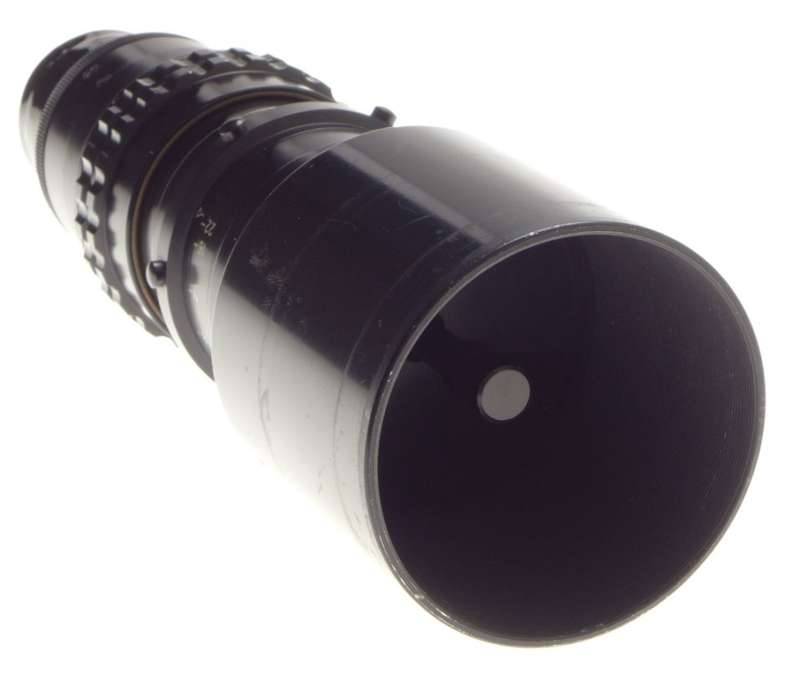 Kinoptik 1:2.5 f=150mm Apochromat tele camera lens 2.5/150mm Cameflex hood CLA'd
