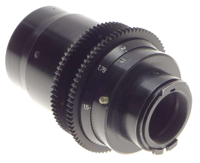 Kinoptik 1:2 f=100mm Apochromat tele camera lens 2/100mm Cameflex hood cap CLA'd