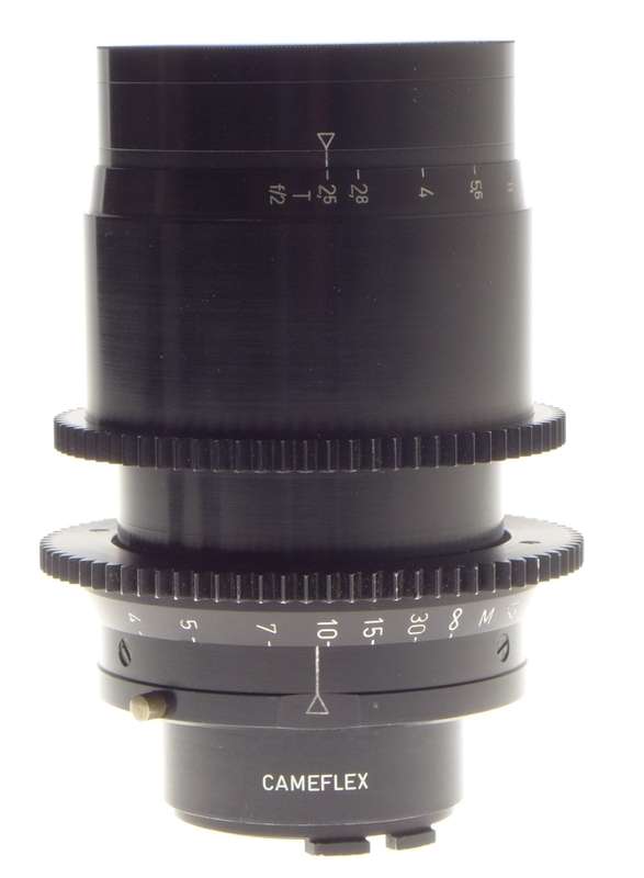 Kinoptik 1:2 f=100mm Apochromat tele camera lens 2/100mm Cameflex hood cap CLA'd