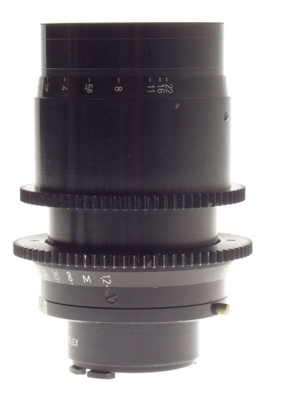 Kinoptik 1:2 f=100mm Apochromat tele camera lens 2/100mm Cameflex hood cap CLA'd