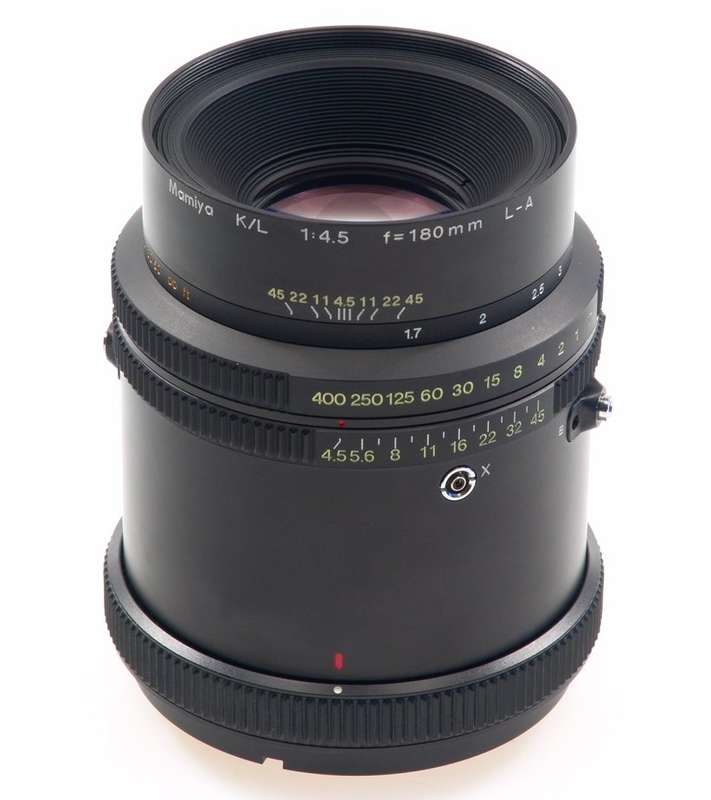 MAMIYA K/L 1:4.5 f=180mm L-A RZ CAMERA LENS 4.5/180 CAP