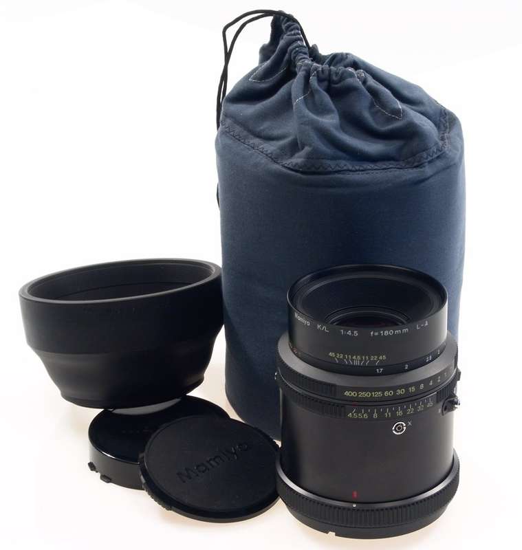 MAMIYA K/L 1:4.5 f=180mm L-A RZ CAMERA LENS 4.5/180 CAP