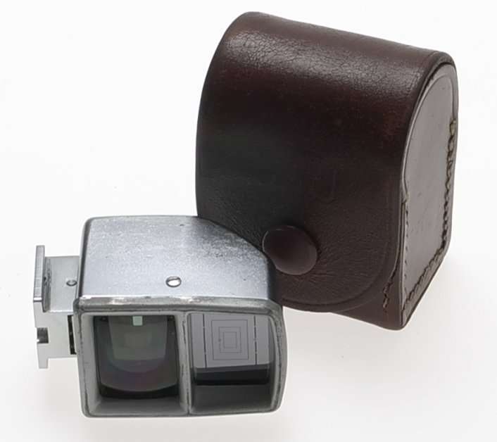 ZEISS IKON CHROME CAMERA UNIVERSAL VIEW FINDER WIDE ANGLE 427 RARE CLEAN CASE