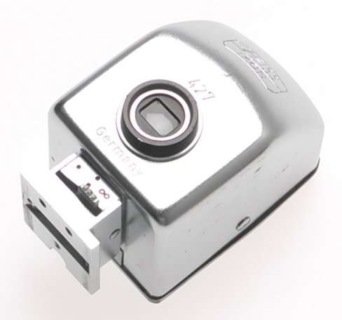 ZEISS IKON CHROME CAMERA UNIVERSAL VIEW FINDER WIDE ANGLE 427 RARE CLEAN CASE