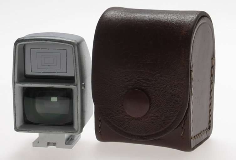 ZEISS IKON CHROME CAMERA UNIVERSAL VIEW FINDER WIDE ANGLE 427 RARE CLEAN CASE