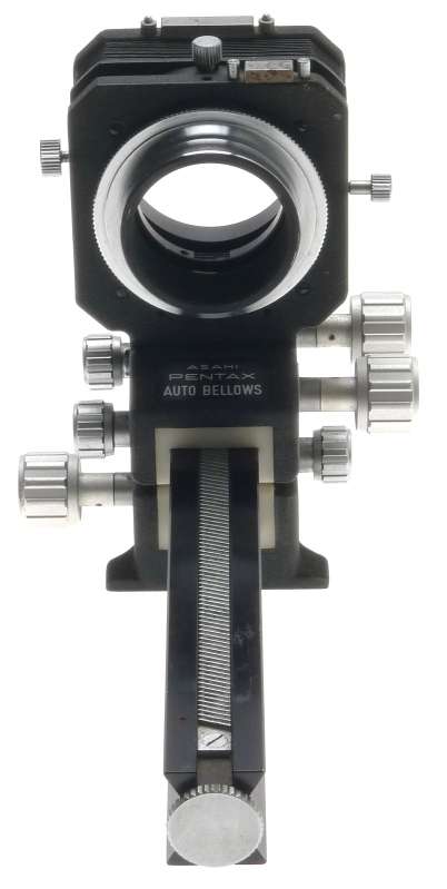 35mm SLR ASAHI PENTAX AUTO BELLOWS SET MINT BOX COMPLETE CLOSE FOCUS MACRO RAIL