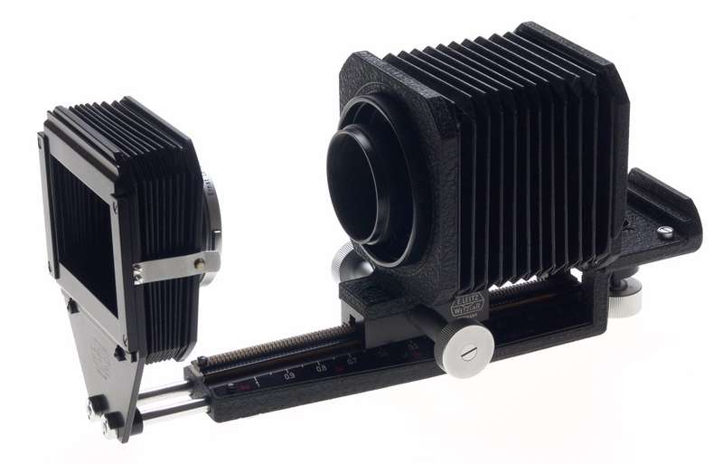 LEICA CAMERA MACRO CLOSE UP BELLOWS SET M9 M3 VISOFLEX SLIDE COPY EXCELLENT NR