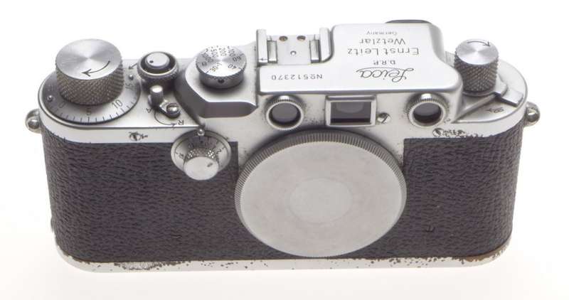 LEICA IIIc LEITZ M39 LTM RANGEFINDER CAMERA CHROME BODY USED WORKING MANUAL CAP