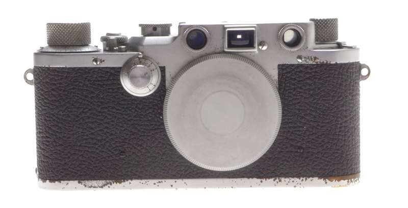 LEICA IIIc LEITZ M39 LTM RANGEFINDER CAMERA CHROME BODY USED WORKING MANUAL CAP