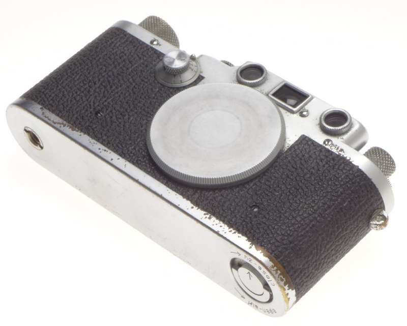 LEICA IIIc LEITZ M39 LTM RANGEFINDER CAMERA CHROME BODY USED WORKING MANUAL CAP