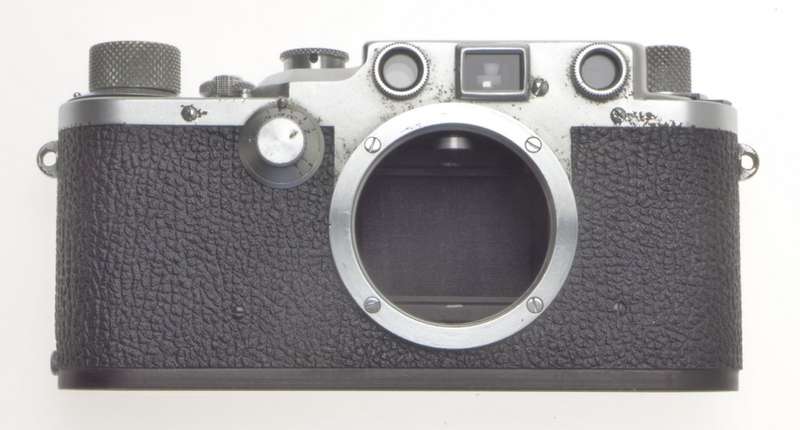 LEICA IIIc LEITZ M39 LTM RANGEFINDER CAMERA CHROME BODY USED WORKING MANUAL CAP